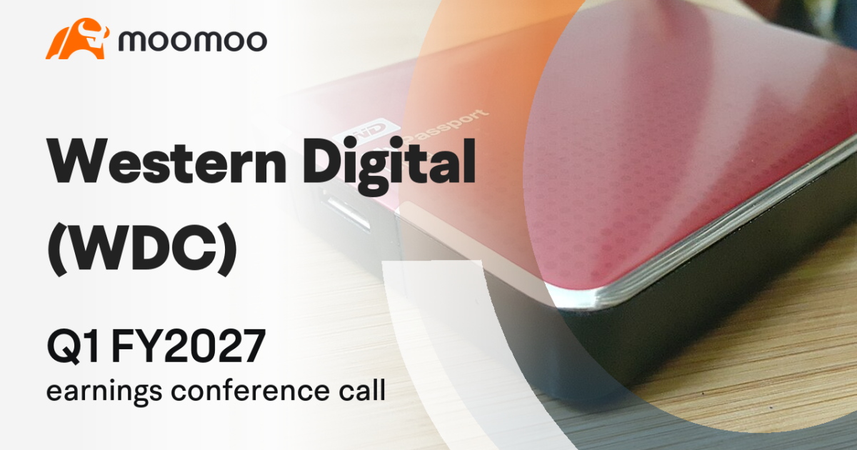 Photo: Moomoo Western Digital Reports 55% Revenue Surge on AI Demand